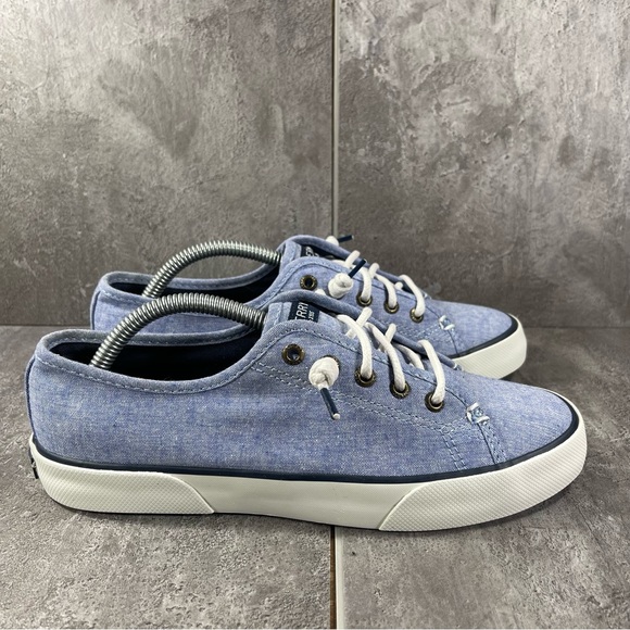 Sperry Shoes - Sperry Seacoast Canvas Blue Women’s 6.5